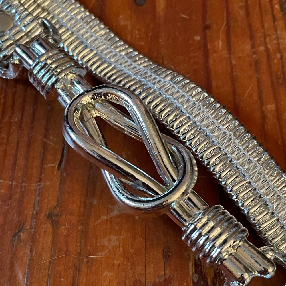 Vintage Metallic Silver Women's Belt